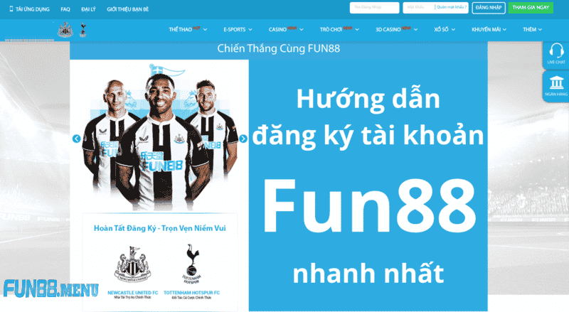 cac tai va dang ky tai xiu fun88 Cách Tải Và Cài Đặt App Tài Xỉu Fun88